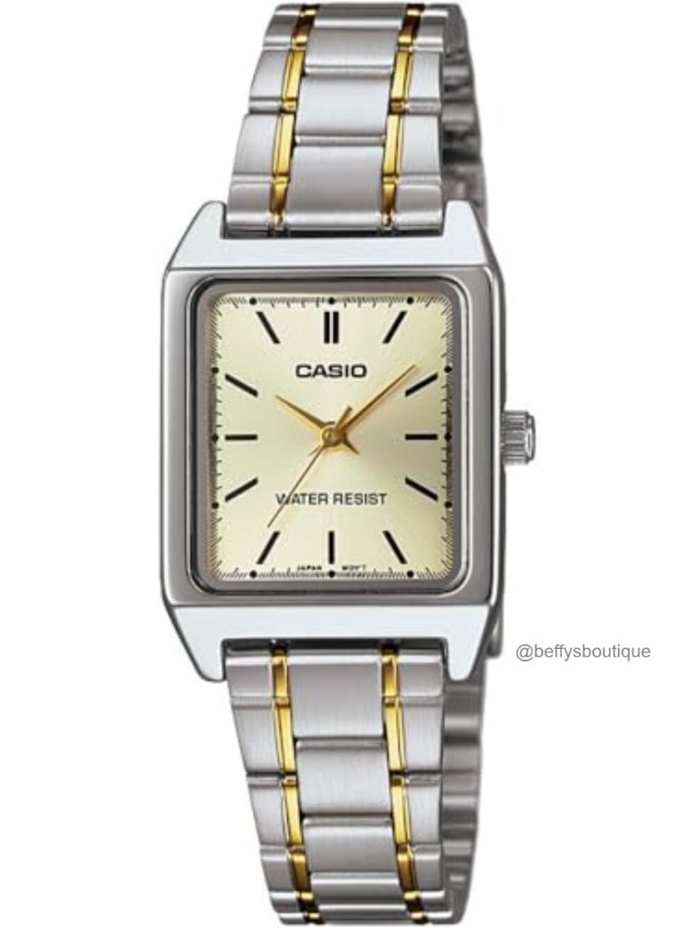 Casio Quartz Analog Watch Stainless Steel Bracelet Water Resistant